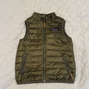 Patagonia Down Sweater Vest Elwood Olive Green 3T EUC